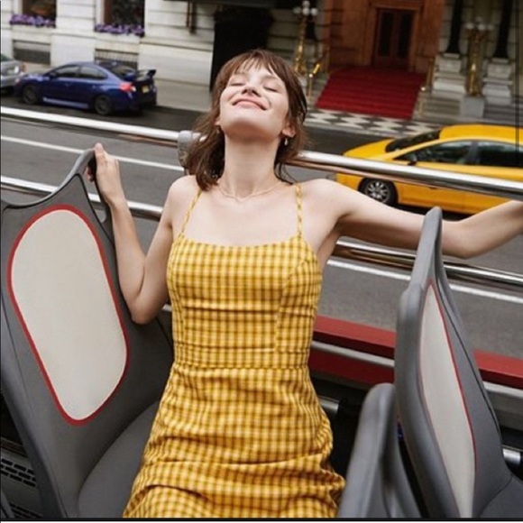 Urban Outfitters Dresses & Skirts - NWT URBAN OUTFITTERS EMMA PLAID MINI DRESS YELLOW